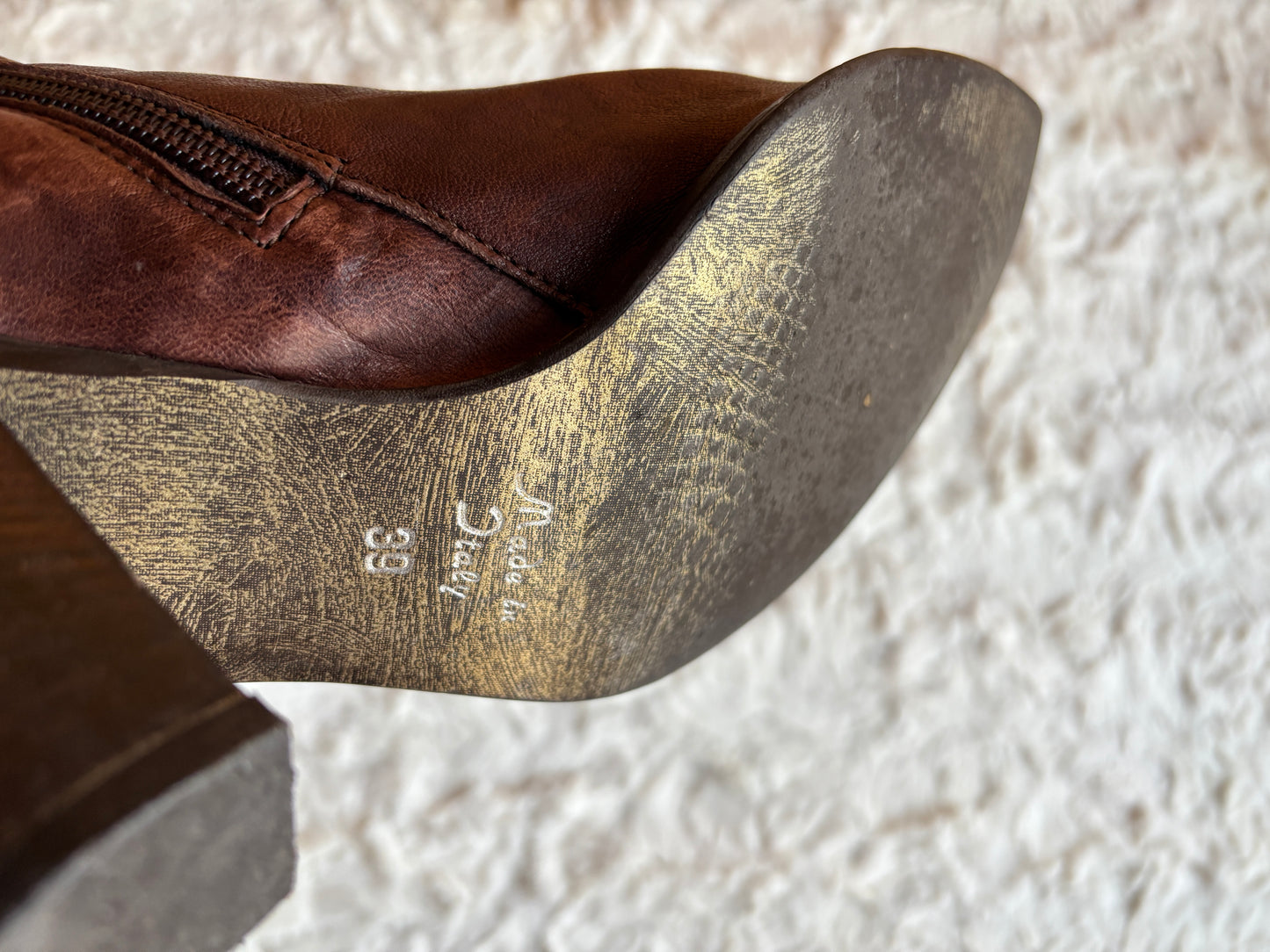 Vintage Moda in Pelle Leather Cowboy Boots