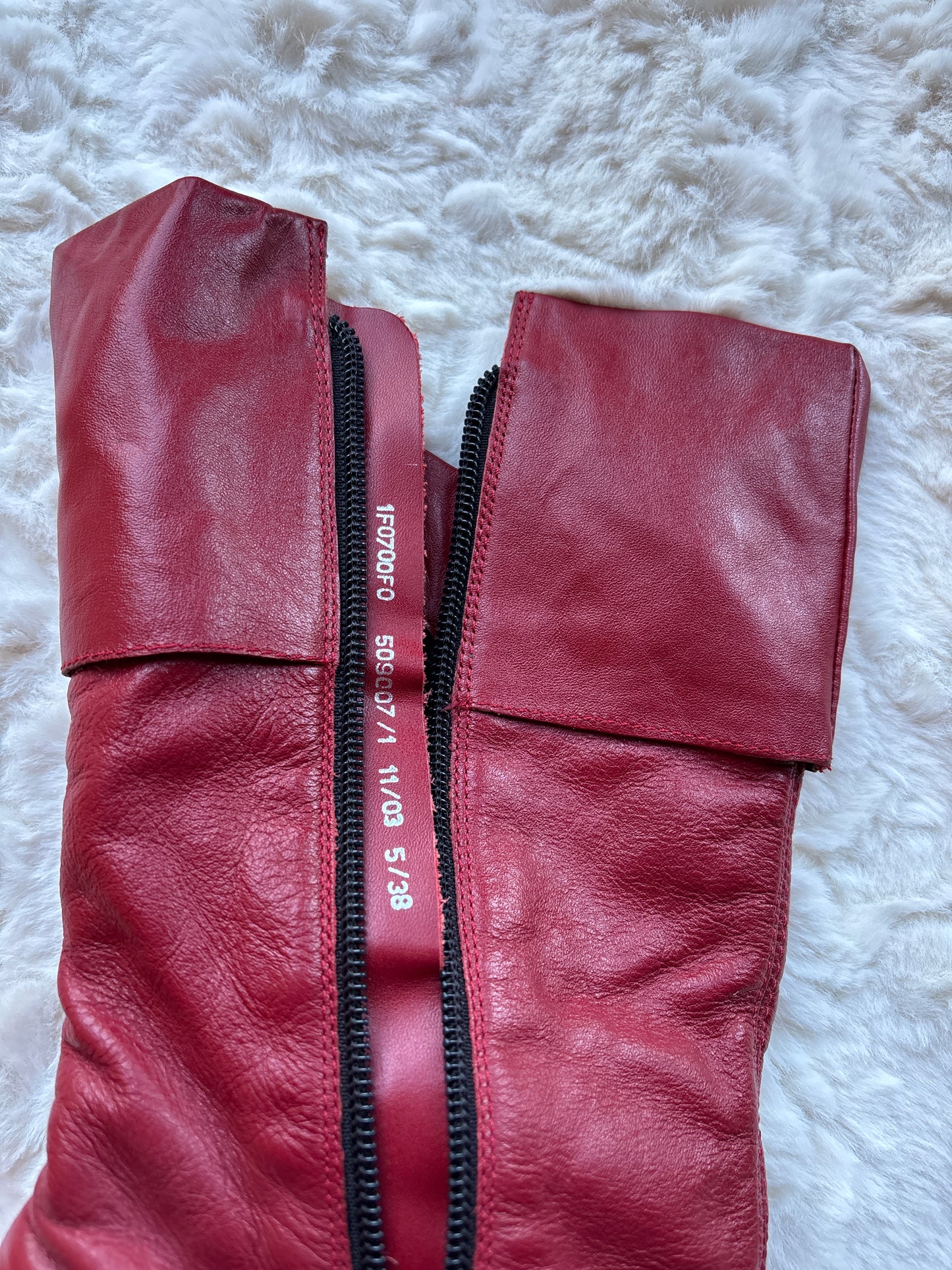 Vintage Y2K River Island Studded Leather Stiletto Boots