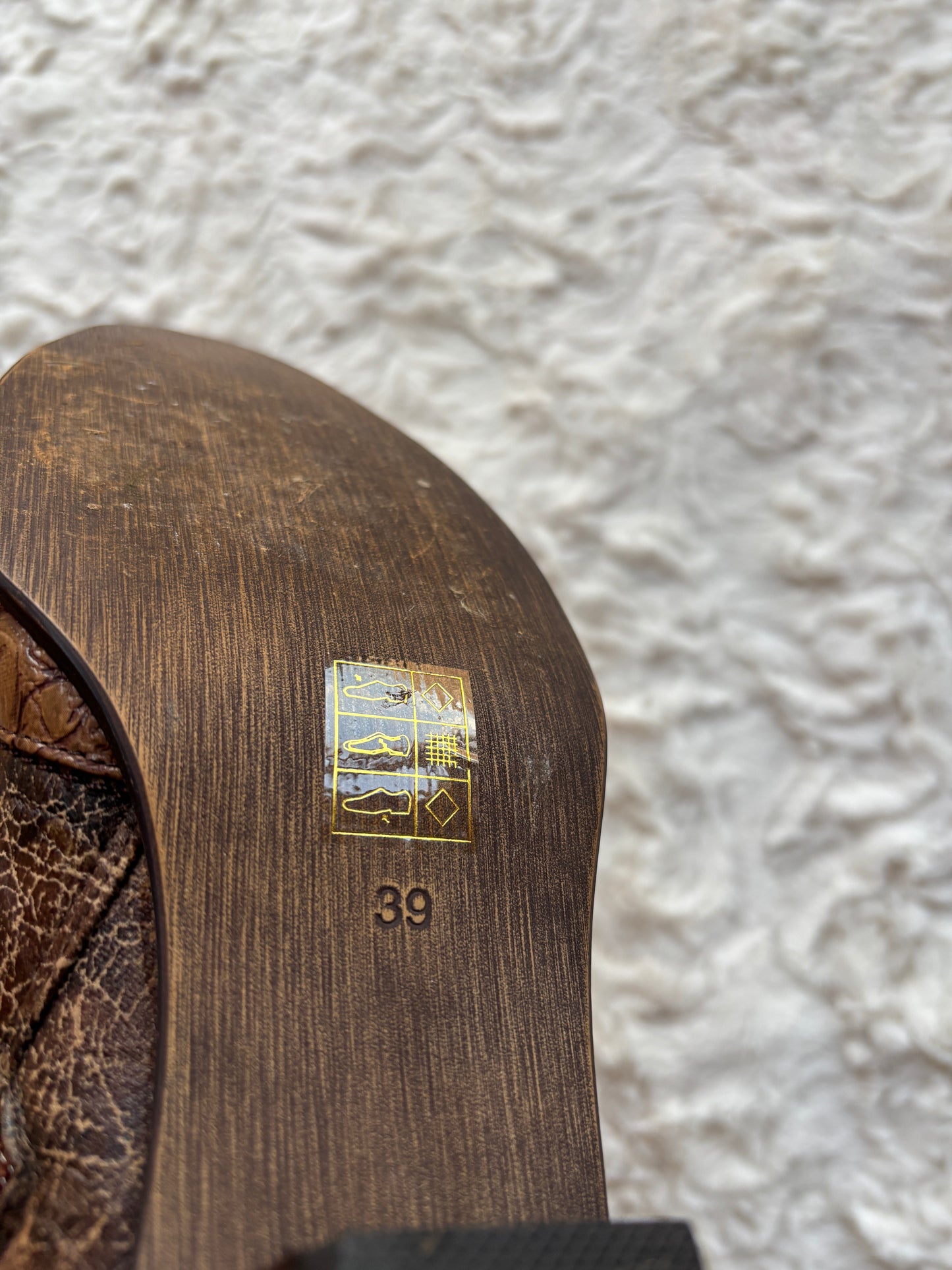 Vintage Western Faux Leather Cowboy Boots