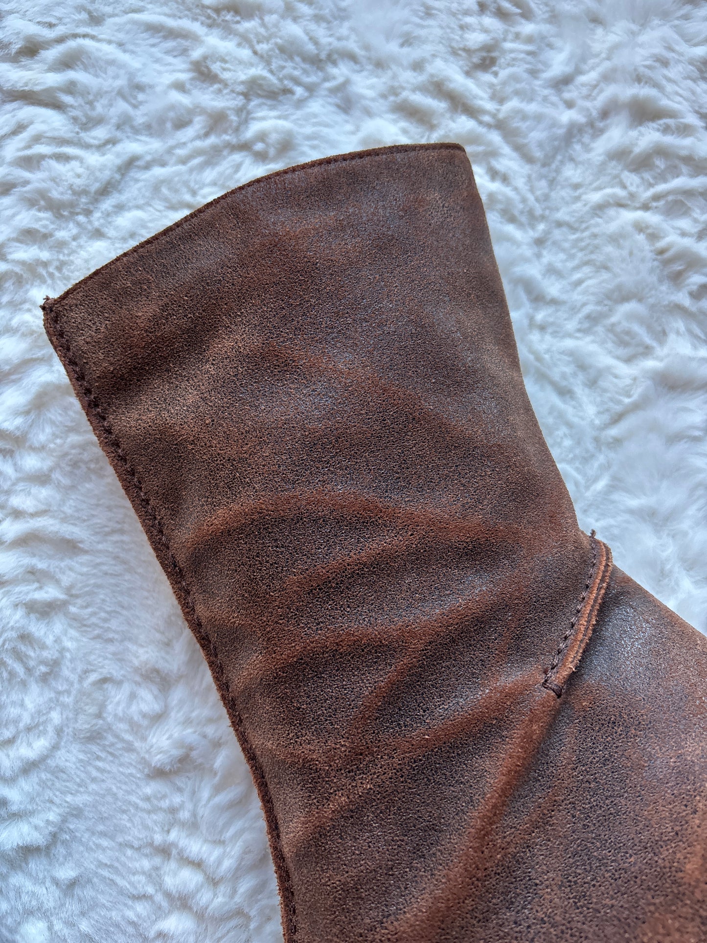 Vintage 90's Bronx Suede Leather Heeled Boots
