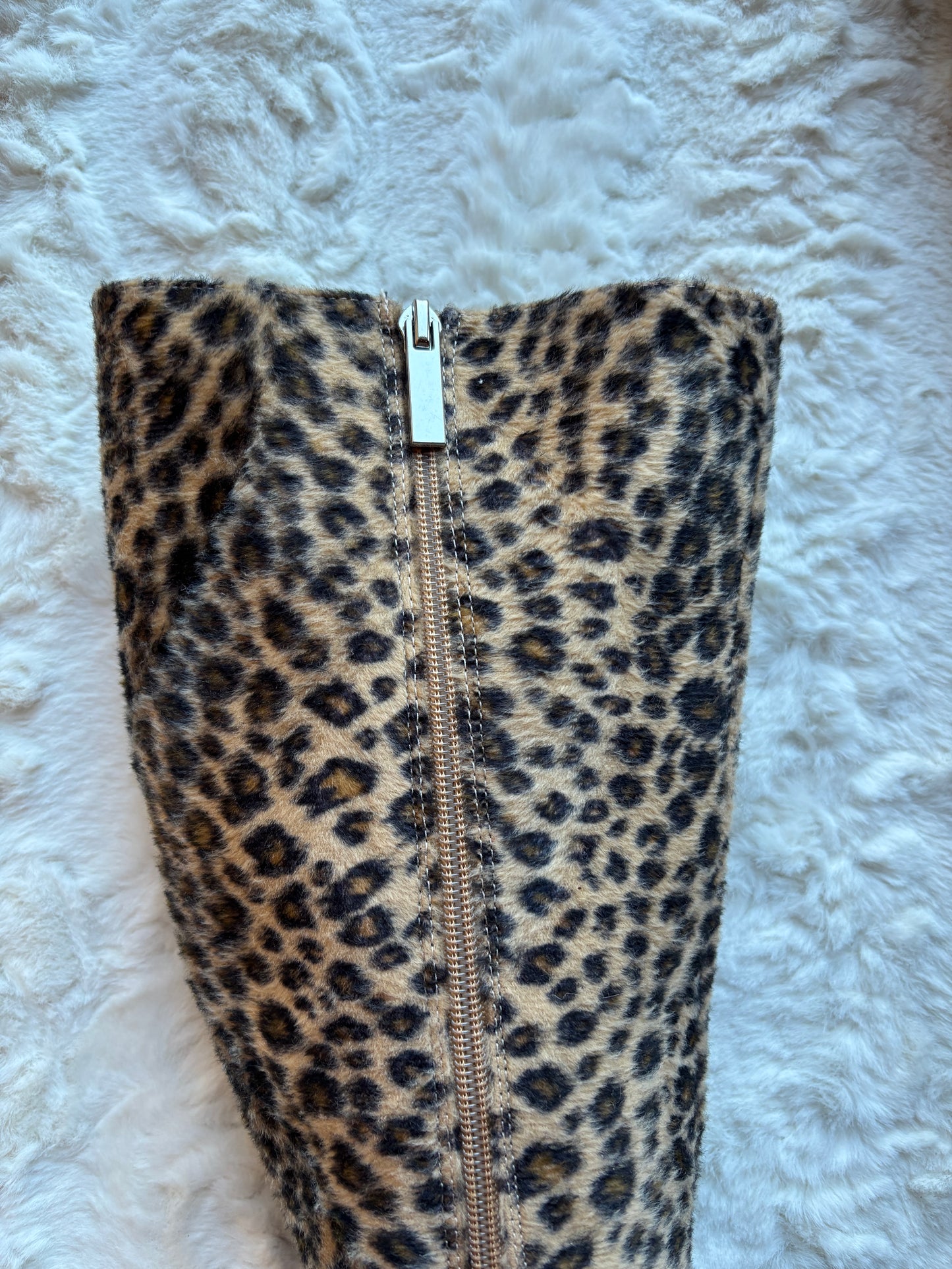 Vintage 90's Shelly's London Leopard Print Platform Boots