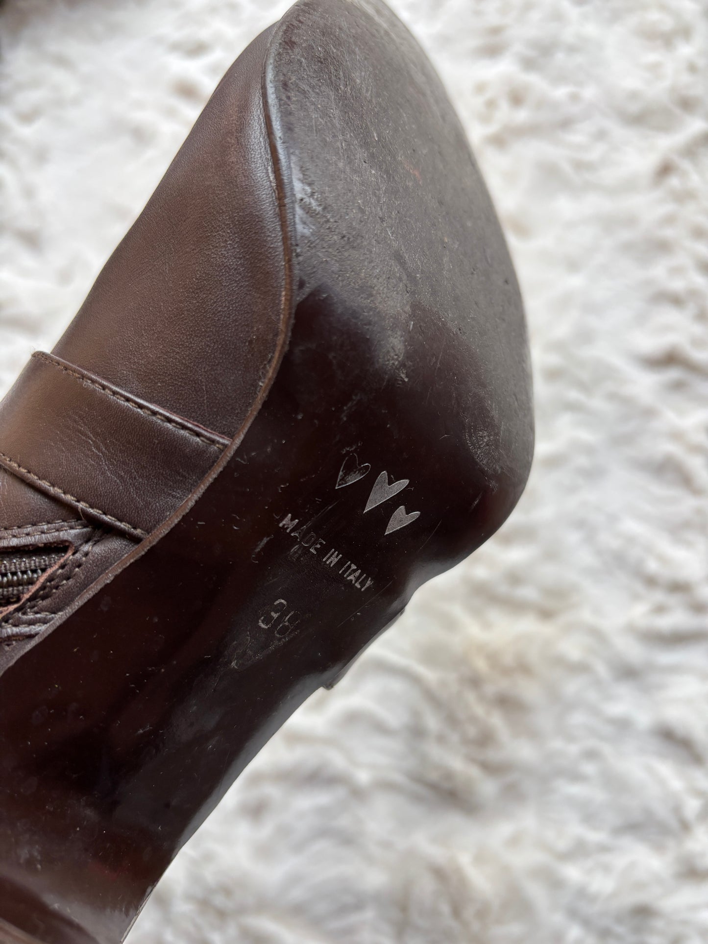 Y2K Per Una Faux Leather Buckle Heeled Boots