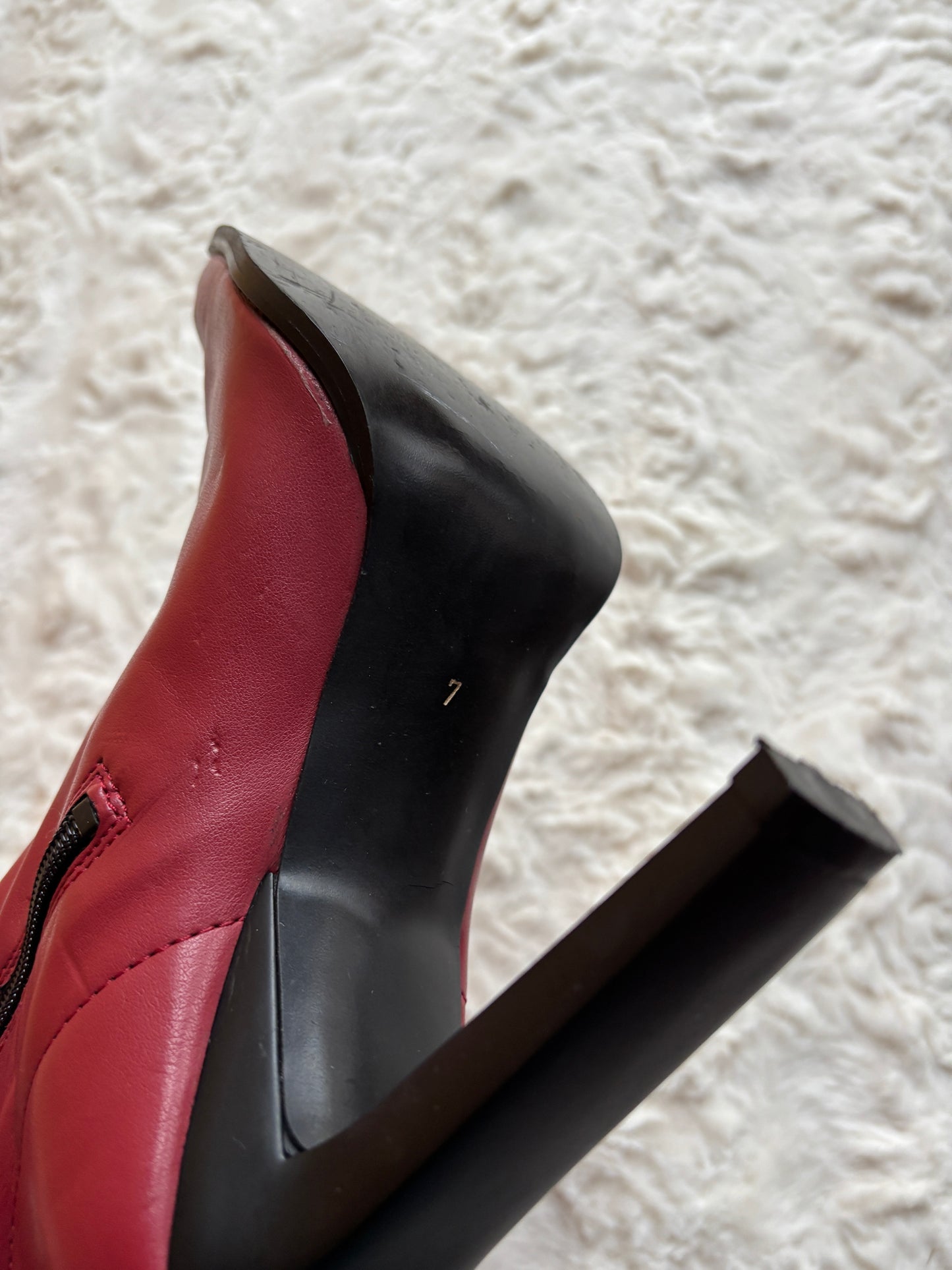 Vintage Y2K Milano Moda Faux Leather Block Heel Boots